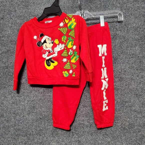 Vintage Mickeys Stuff For Kids Size 2T Minnie 2 Piece Sweatshirt Sweatpants Set - Picture 1 of 15